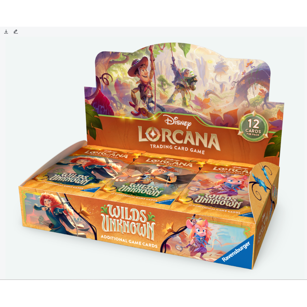 PREORDINE LORCANA - BOX 24 BUSTE S12 - Wild Unknown Booster Pack Display ENG 15/05/2026 (SCAD.20/03/2026)