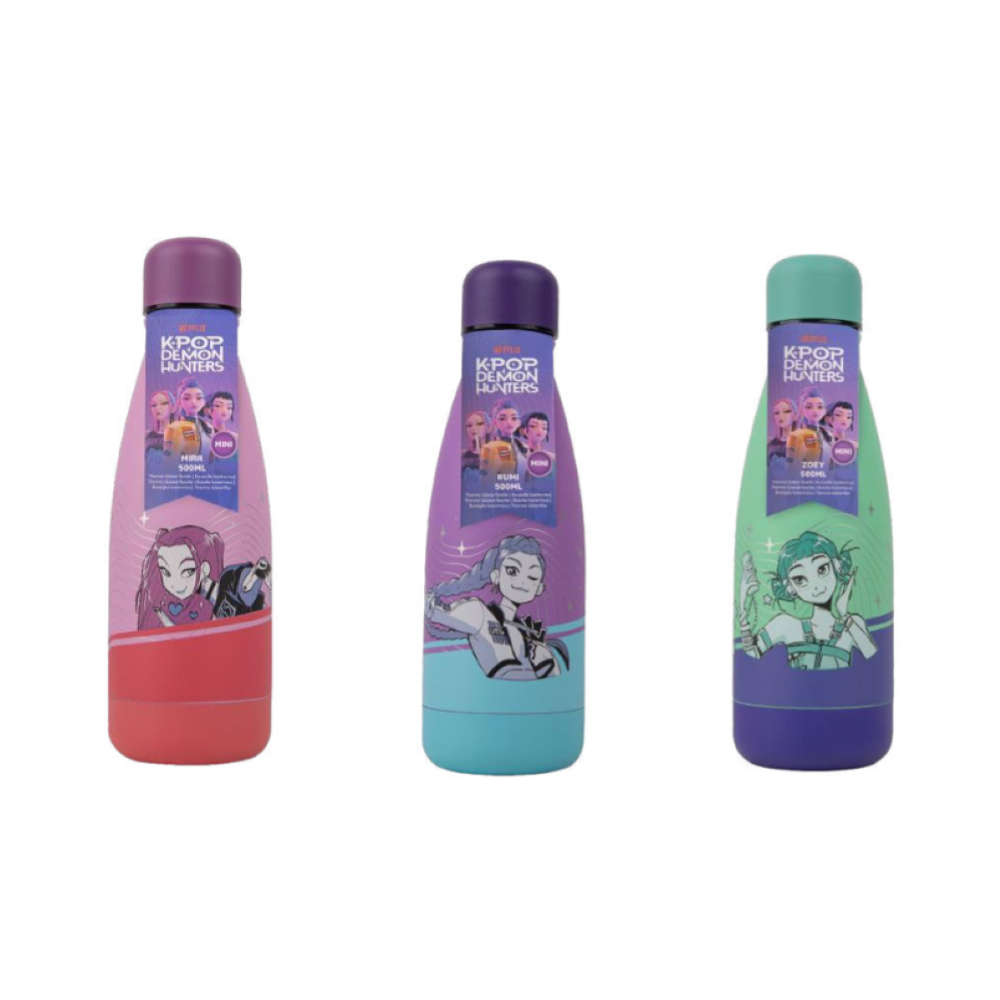 YuMe Paper Tag - KPop Demon Hunters Water Bottle - ASSORTED CTN (6 Units) 17900 