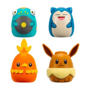 Rei Toys - Squish a longs Pokémon pack 4 personaggi Blister SQAL1800