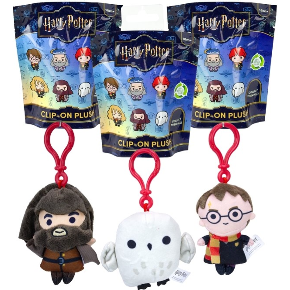 Harry Potter Blindbag Clip-on Peluche assortitis 12x14cm