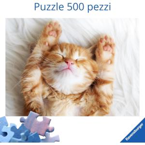 Ravensburger Puzzle 500 PC - Puppies Collection: gattino sognatore 12001905
