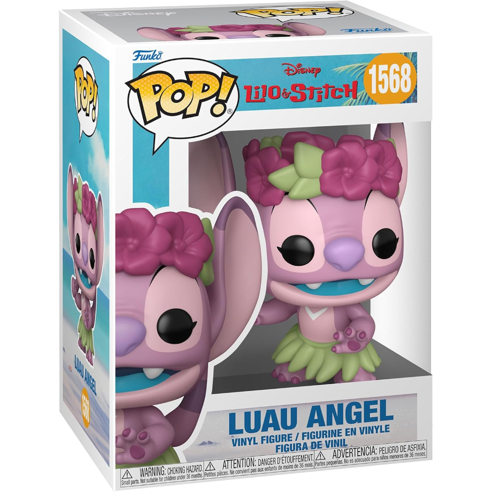 FUNKO POP DISNEY: STITCH COSTUME - VINYL FIGURE 1568 LUAU ANGEL 9CM