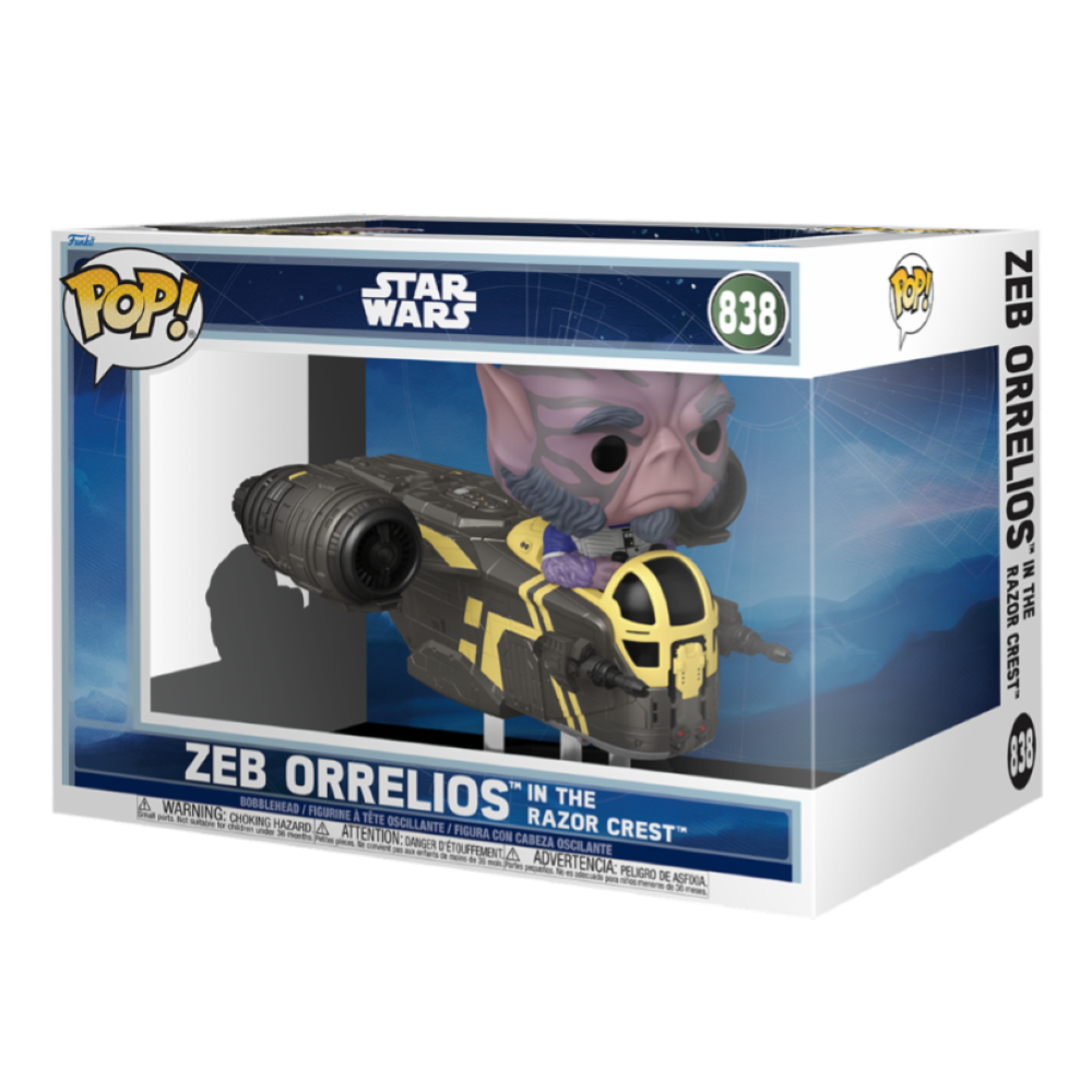 FUNKO POP DELUXE STAR WARS: MANDALORIAN & GROGU (2026) - VINYL FIGURE 838 ZEB ORRELIOS IN THE RAZOR CREST 15CM 