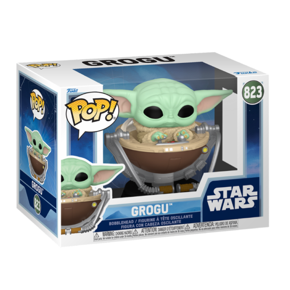 FUNKO POP STAR WARS: MANDALORIAN & GROGU (2026) - VINYL FIGURE 823 GROGU (IN PRAM) 9CM 