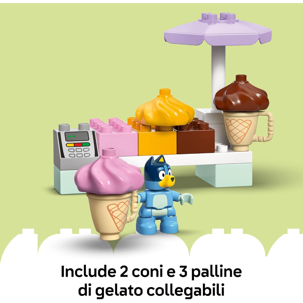 LEGO DUPLO BLUEY - Visita alla gelateria di Bluey 10458