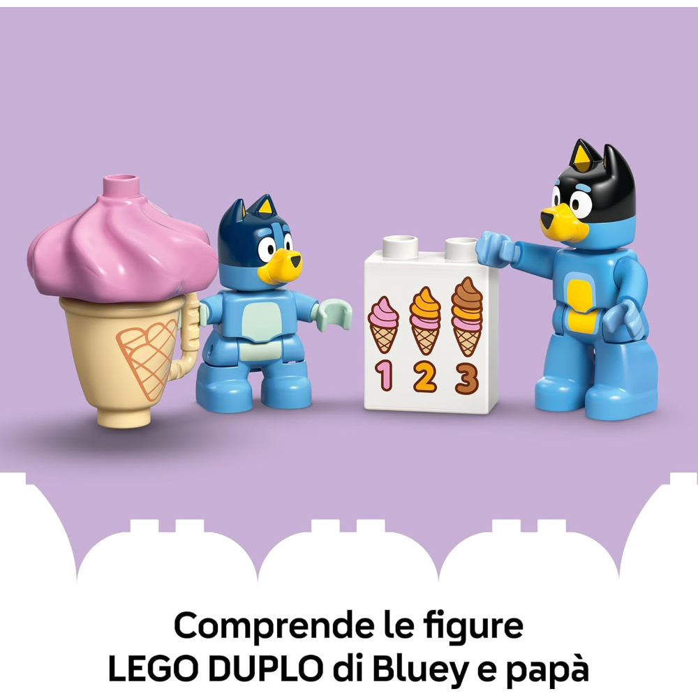 LEGO DUPLO BLUEY - Visita alla gelateria di Bluey 10458