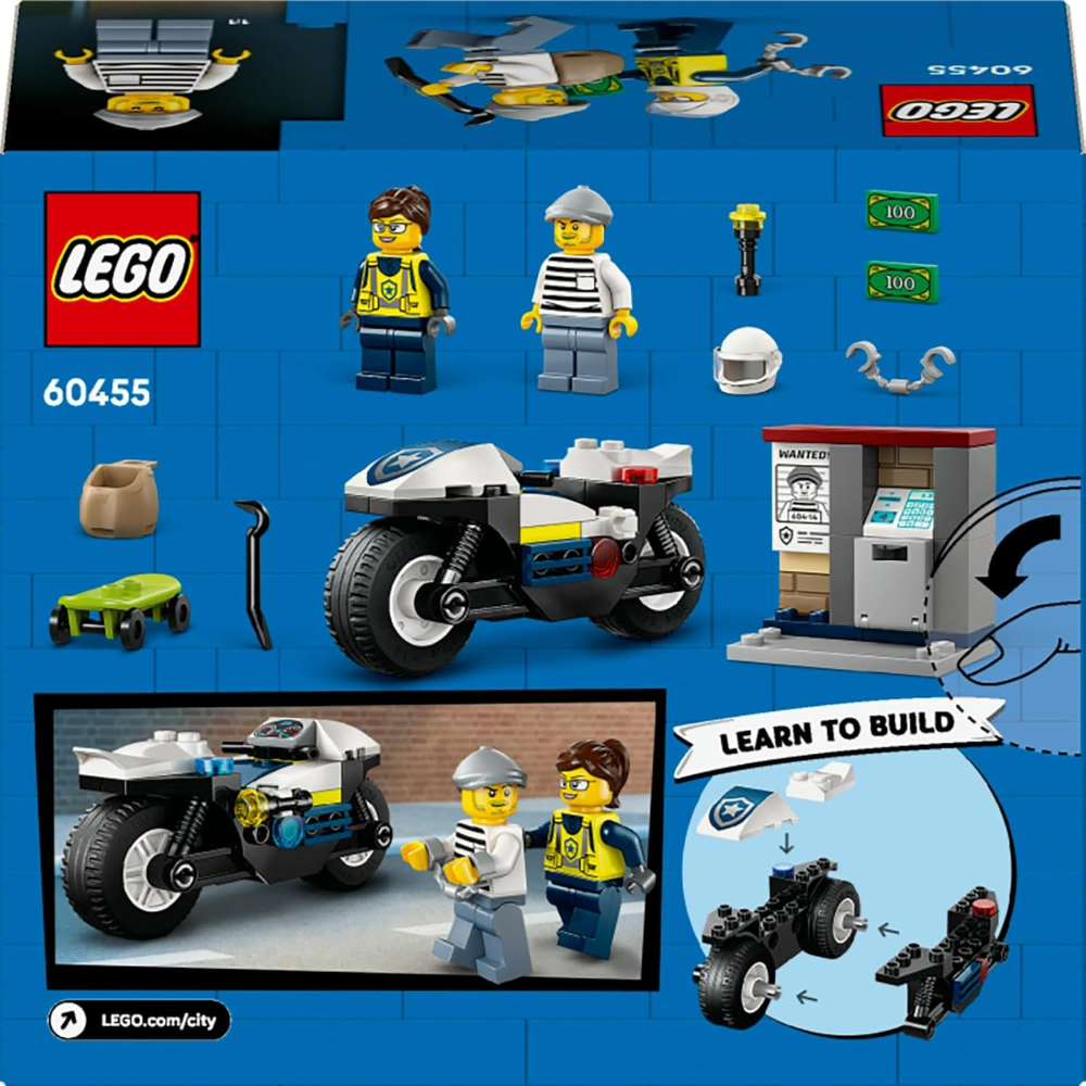 LEGO CITY - Inseguimento della Moto della Polizia 60455 