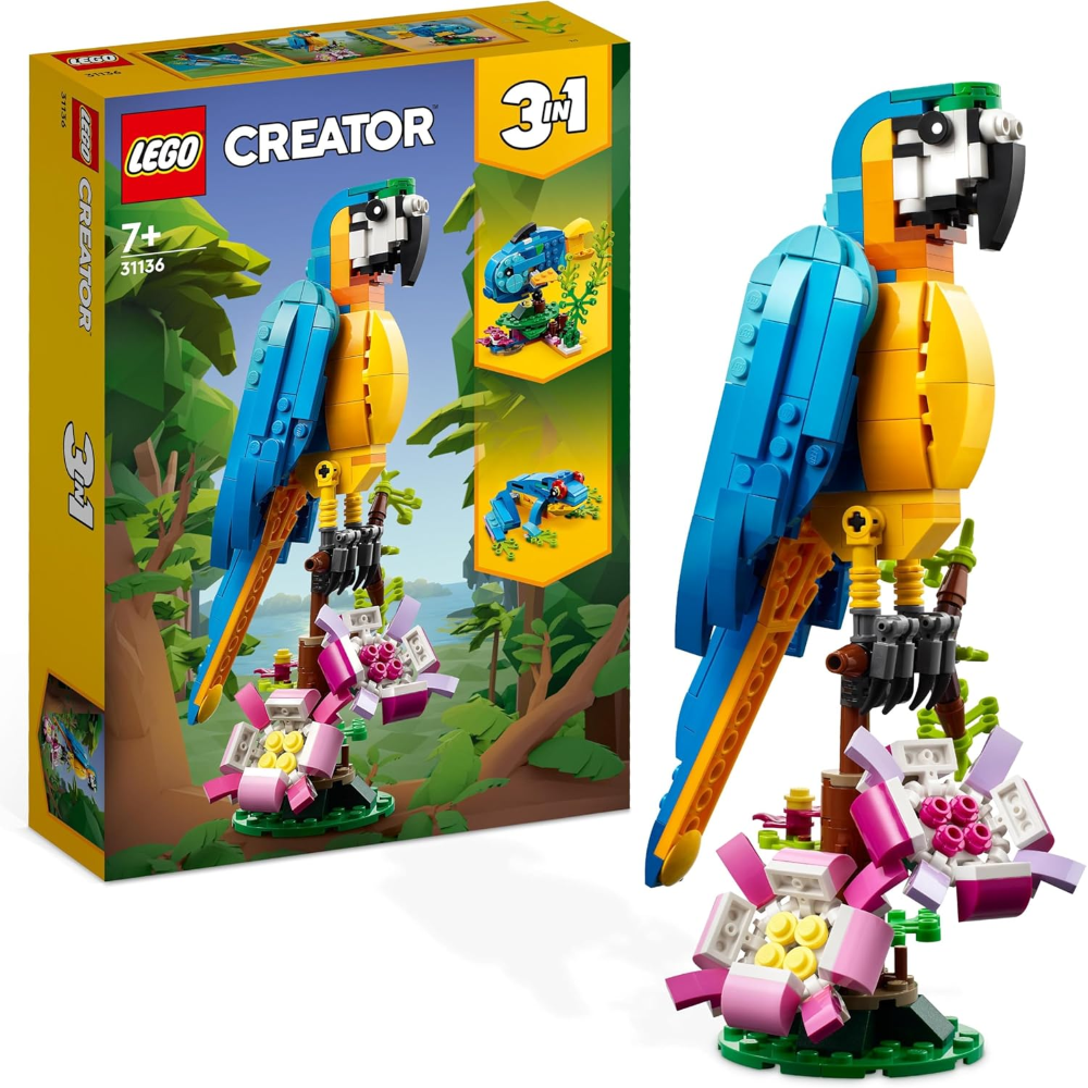 LEGO CREATOR - Pappagallo esotico 3 IN 1 31136 