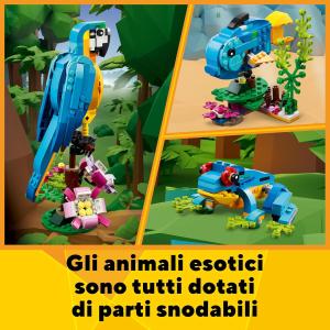 LEGO CREATOR - Pappagallo esotico 3 IN 1 31136 