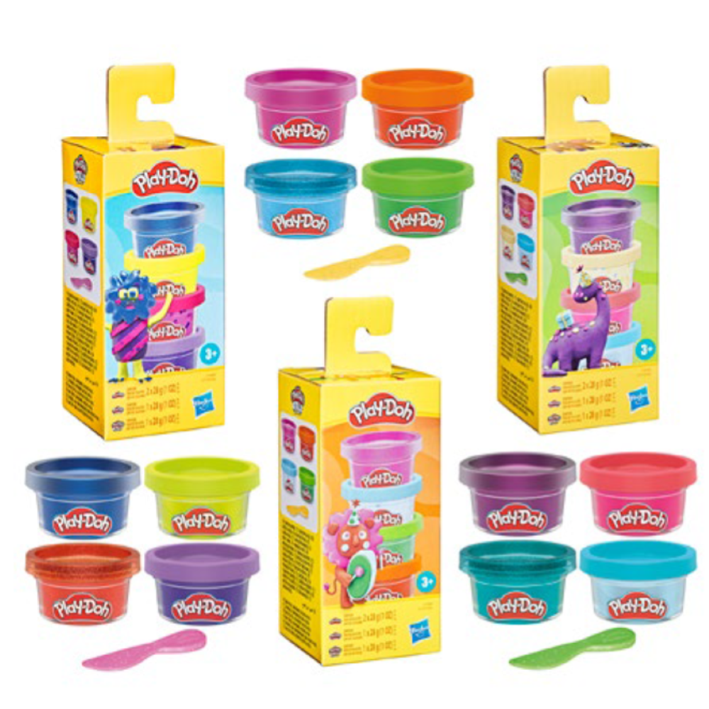 HASBRO - Play-Doh MINI COLOR PACK 4 VASETTI 28G