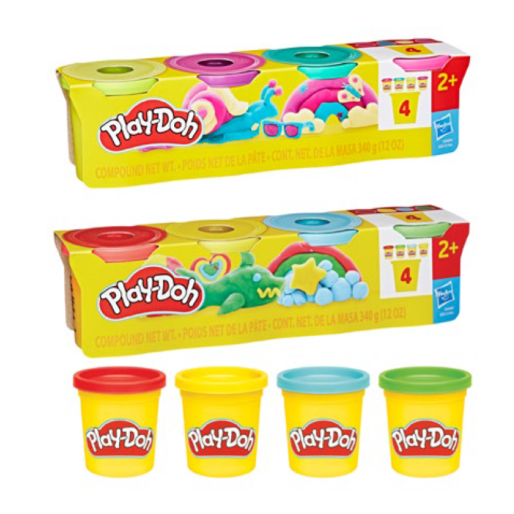 HASBRO - Play-Doh 4 VASETTI 85GR ASS.