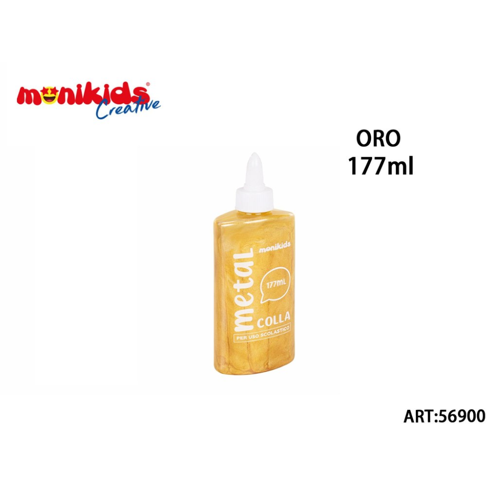 MONIKIDS CREATIVE - COLLA METAL ORO 177ml 