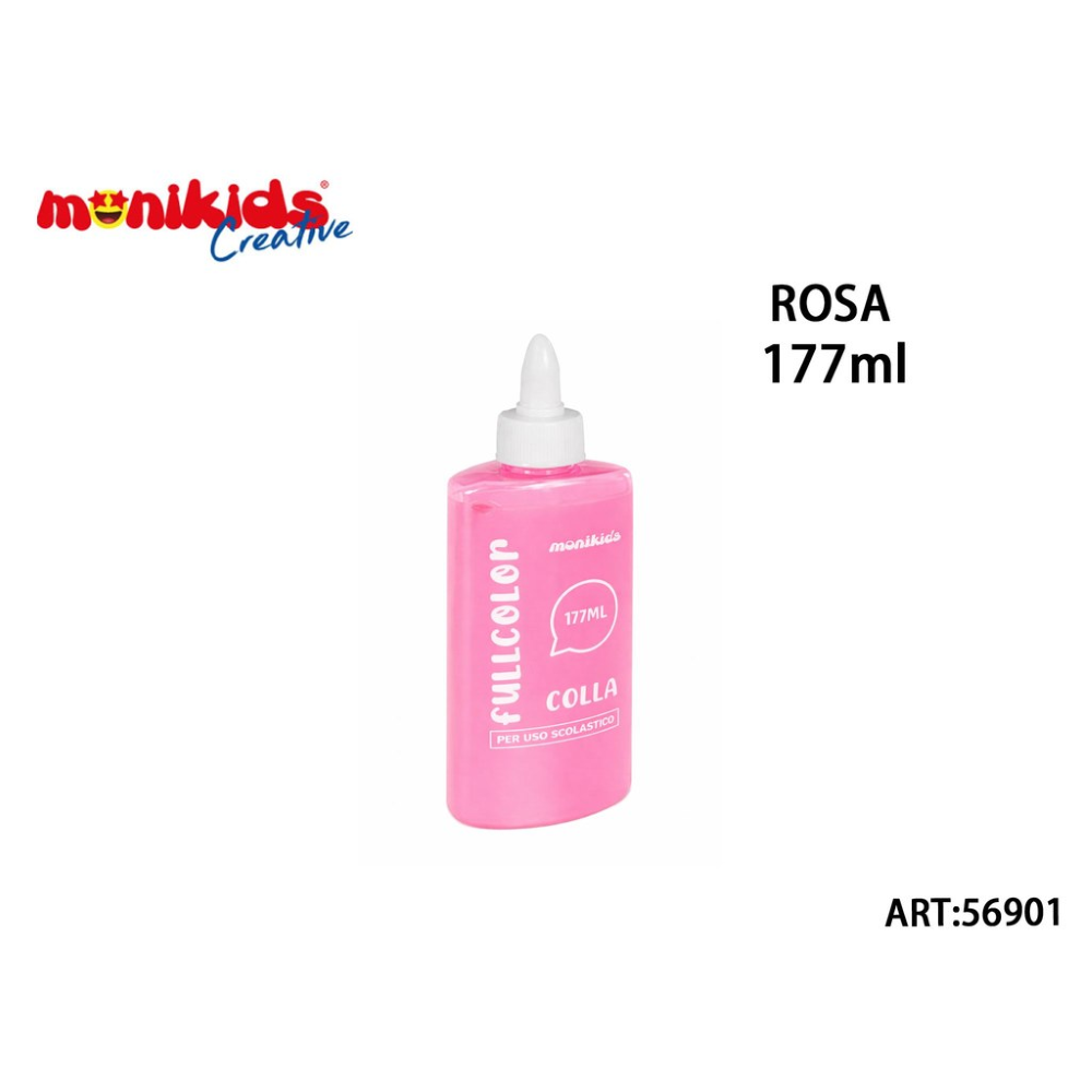 MONIKIDS CREATIVE - COLLA FULL COLOR ROSA 177ml 