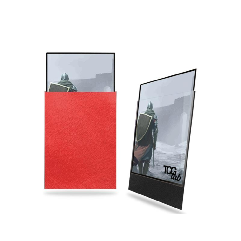 TCG LAB 100 Bustine Protettive Standard - Matte Ultra Clear - Rosso