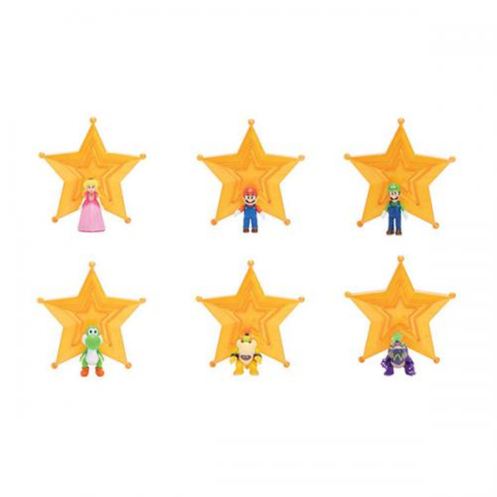 Jakks - Super Mario Galaxy Assortimento di Mini Figures con Accessorio Basic  43223GM 