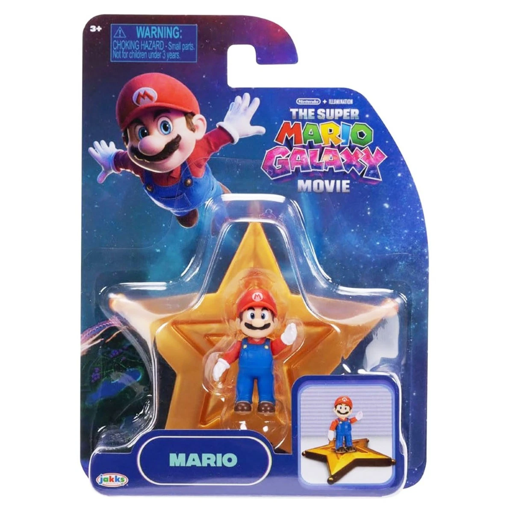 Jakks - Super Mario Galaxy Assortimento di Mini Figures con Accessorio Basic  43223GM 