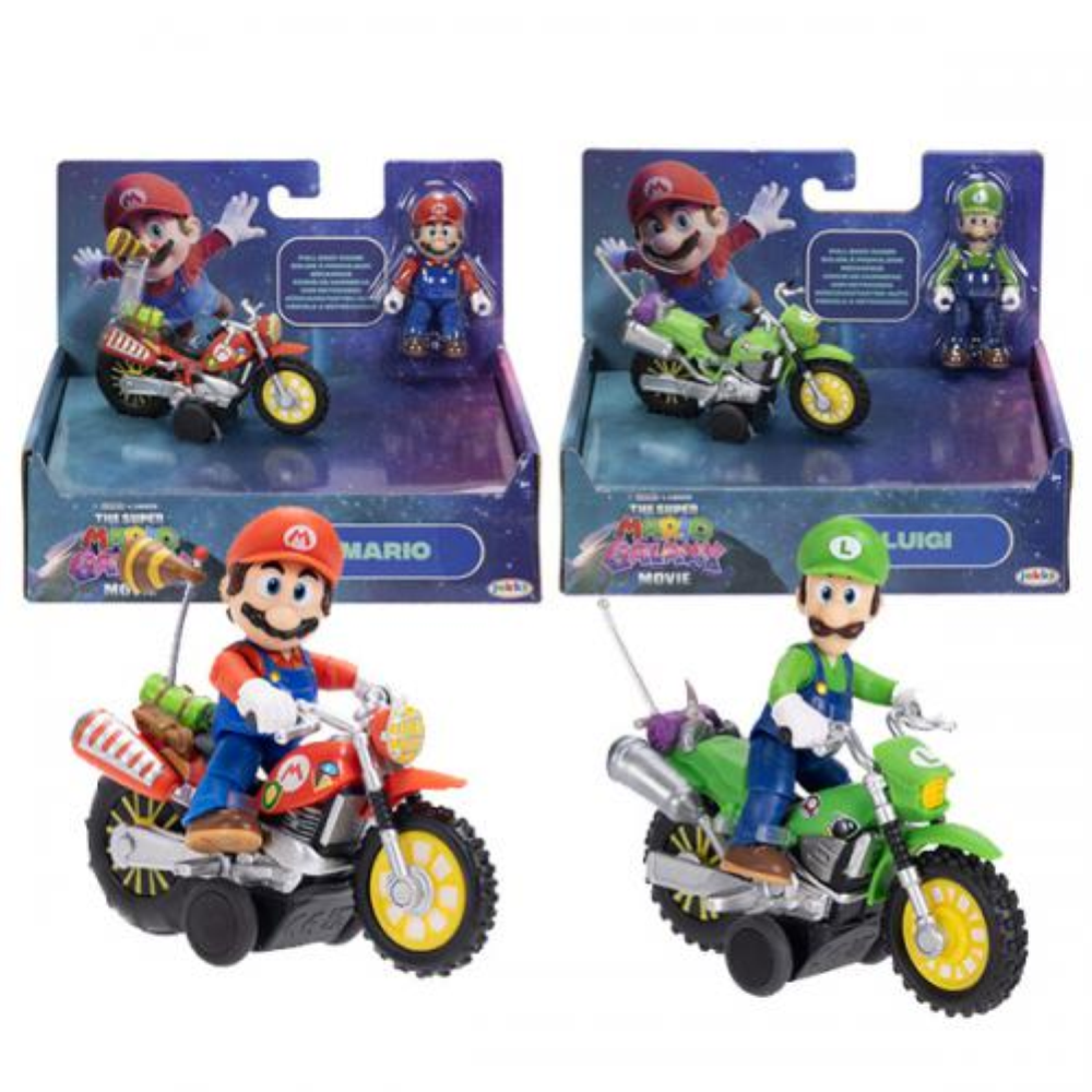 Jakks - Super Mario Galaxy Assortimento di veicoli con personaggio W1 432324