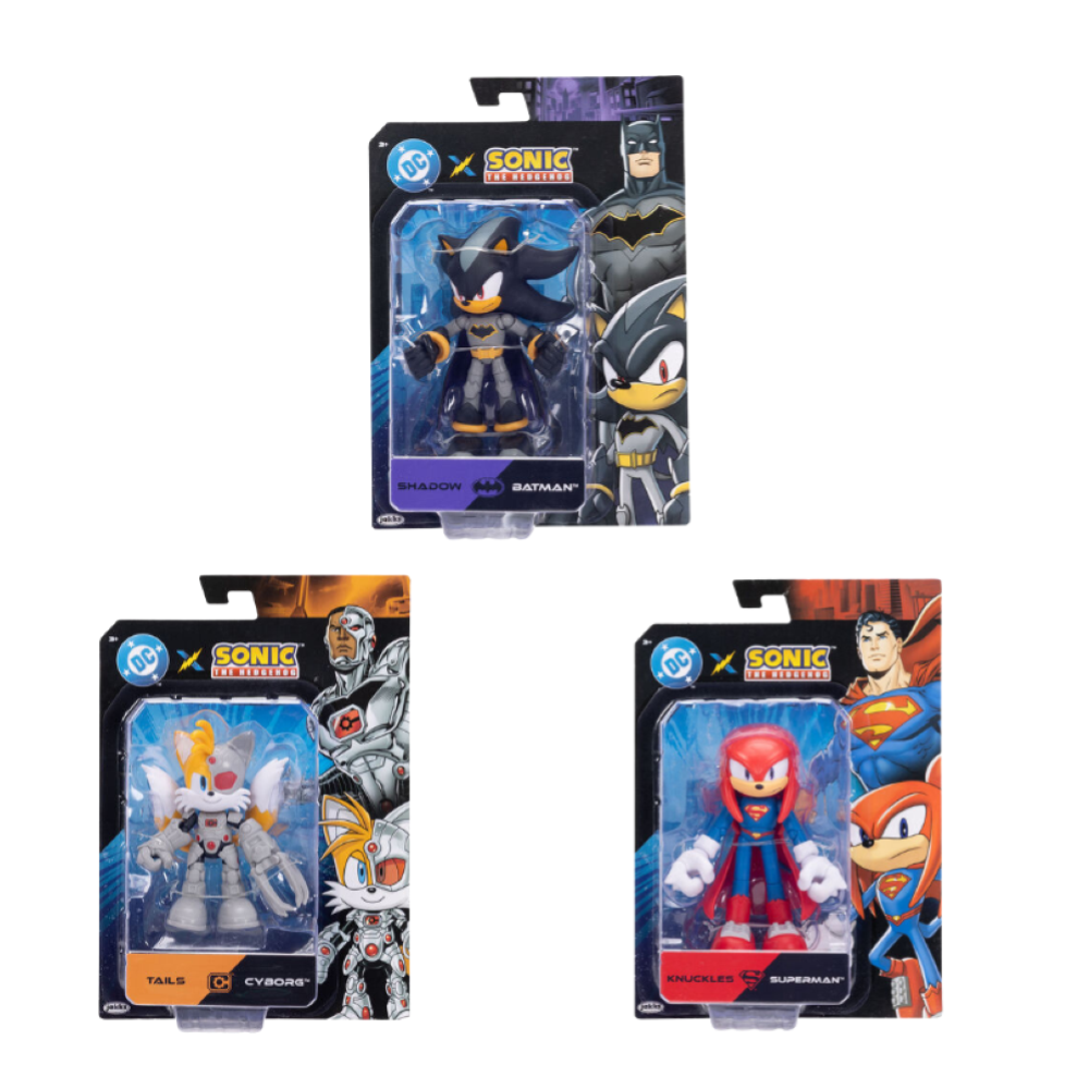 Jakks - DC X Sonic Assortimento di personaggi articolati 13 cm - W2  429044 13CM  *GIUGNO 