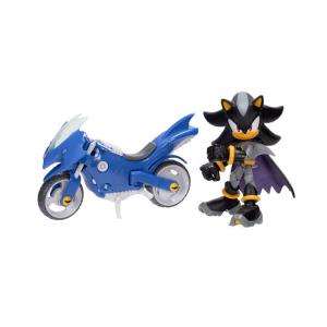 Jakks - DC X Sonic Shadow personaggio 13cm con Batcycle 433694-V1