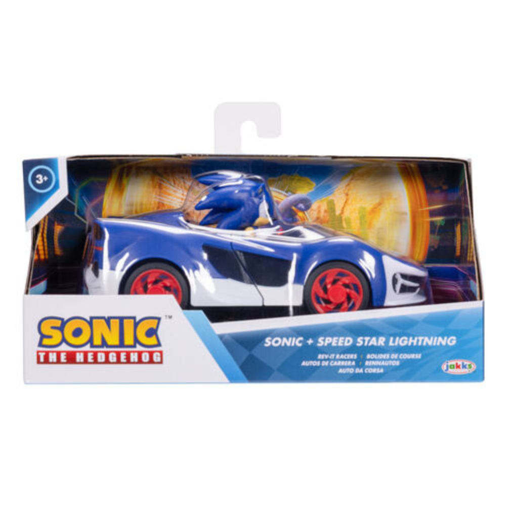 Jakks - Sonic personaggi 6 cm con rev up racer assortimento 428234