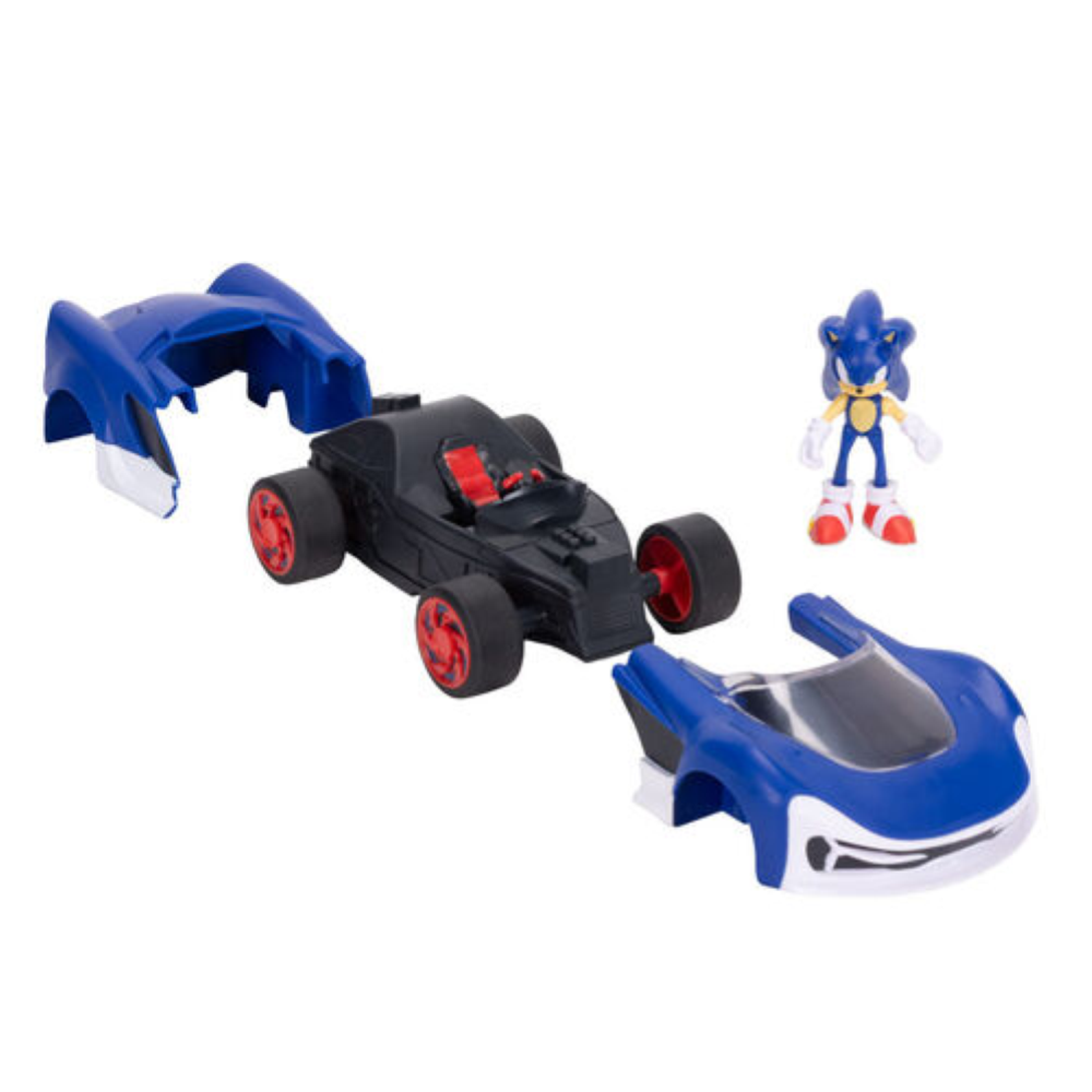Jakks - Sonic personaggi 6 cm con rev up racer assortimento 428234
