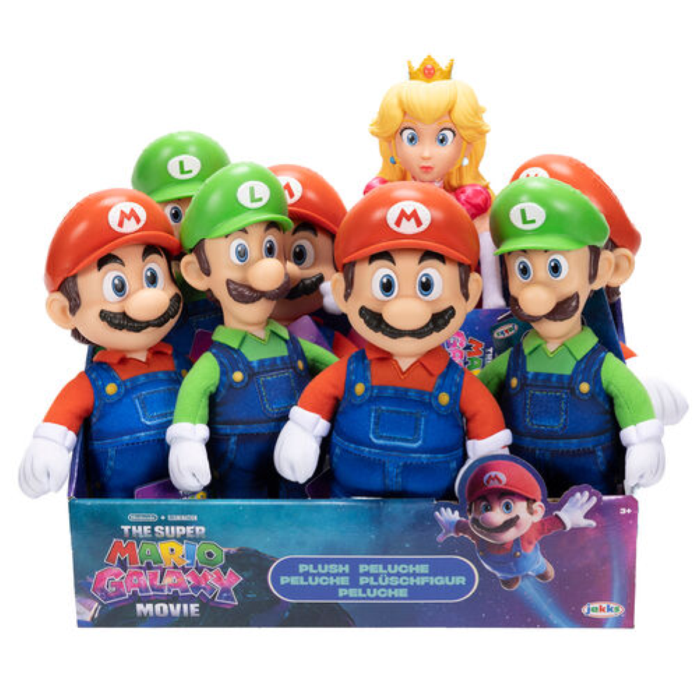 Jakks - Super Mario Galaxy Assortimento di Basic Roto Plush W1 432354