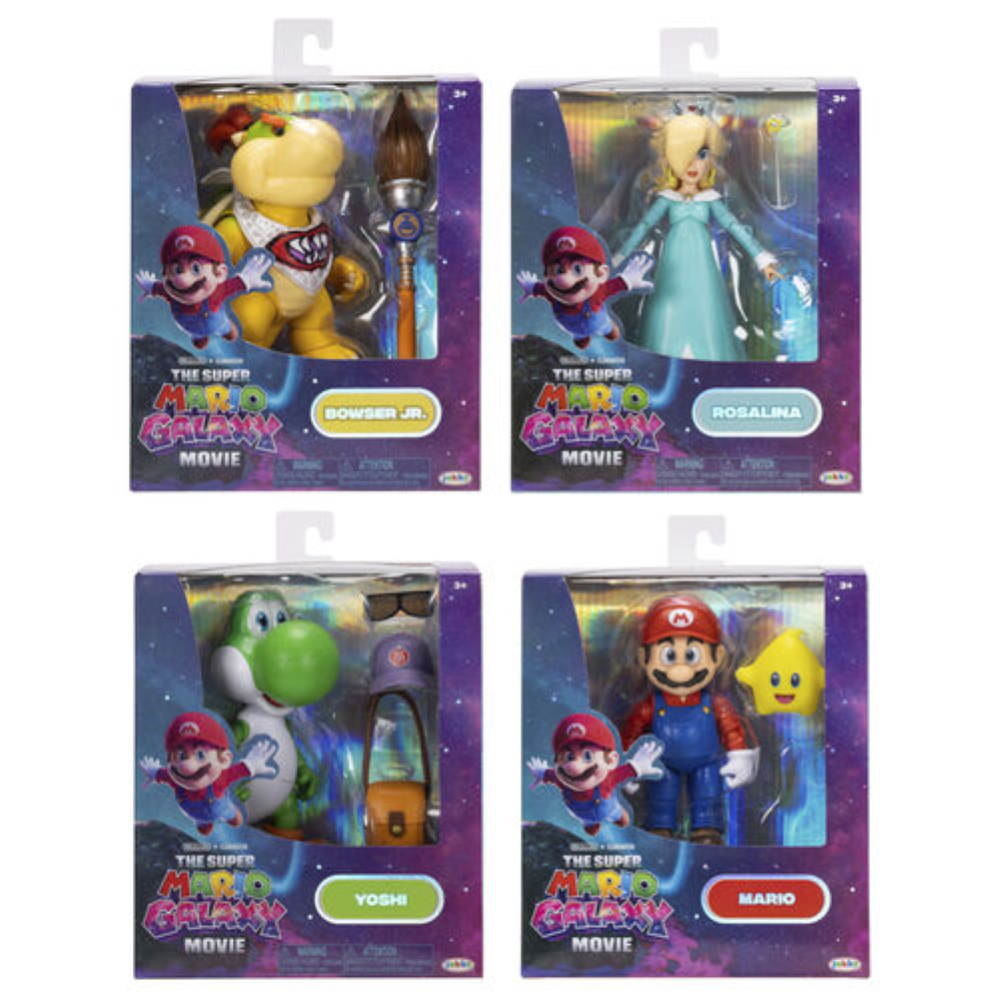Jakks - Super Mario Galaxy Assortimento di action figure 13 cm W1  432294