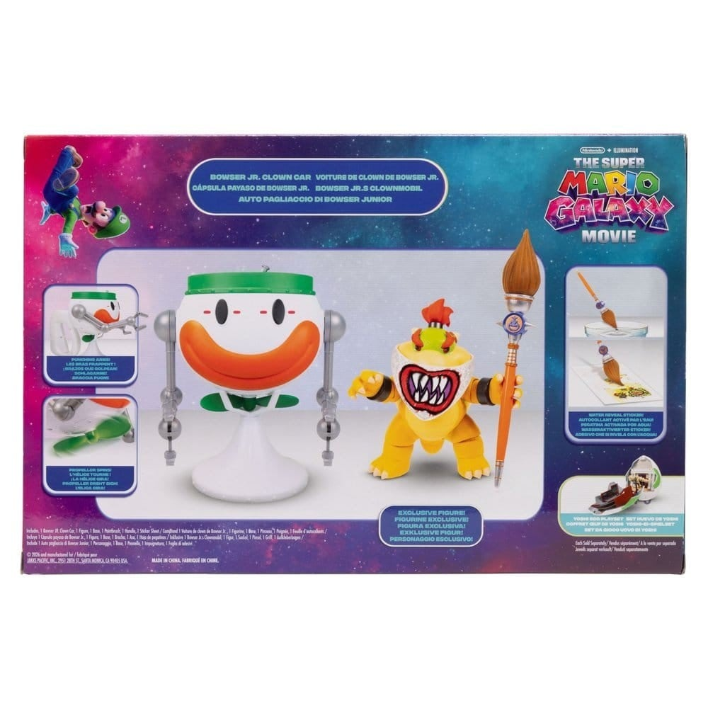 Jakks - Super Mario Galaxy Bowser junior con Clown Car 432284