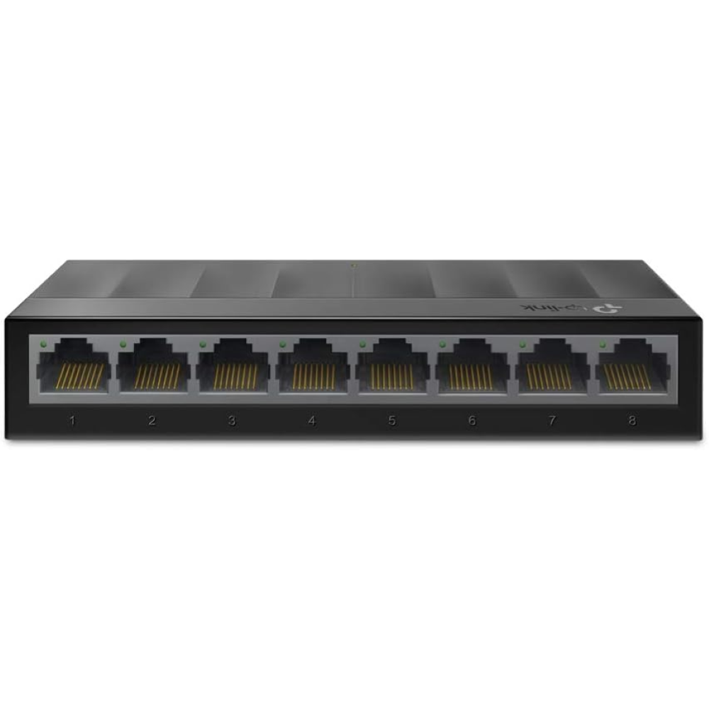 TP-Link - LS1008G - Switch da desktop a 8 porte Gigabit (8 porte RJ45, IEEE 802.3x)