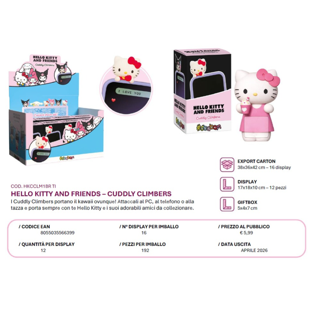 SBABAM - HELLO KITTY & FRIENDS CUDDLY CLIMBERS
