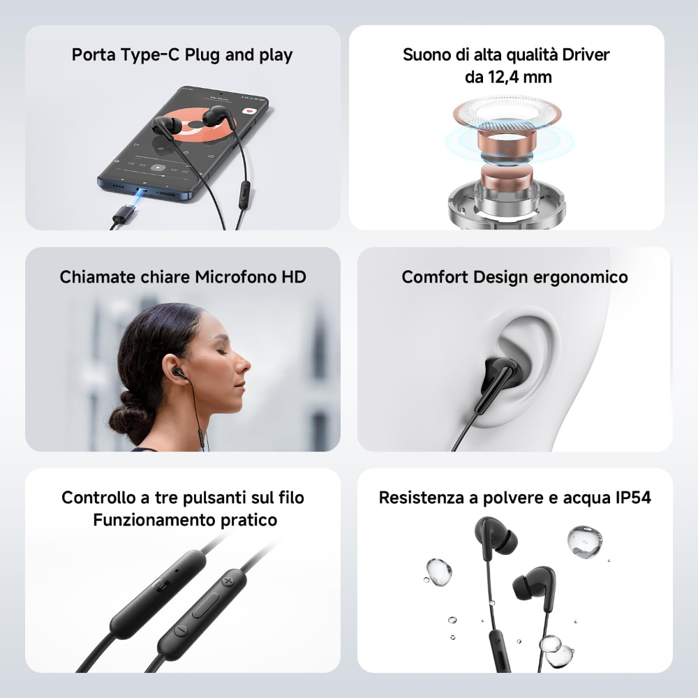 XIAOMI AURICOLARI Xiaomi Type-C Earphones_White