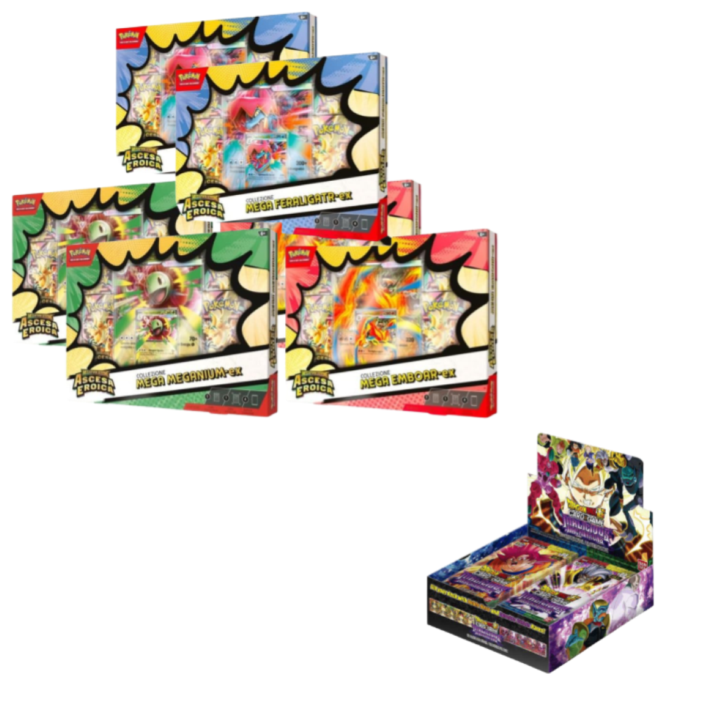 BUNDLE Pokemon - 6 COLLEZIONI POKEMON + 1 BOX DRAGON BALL ITALIANO