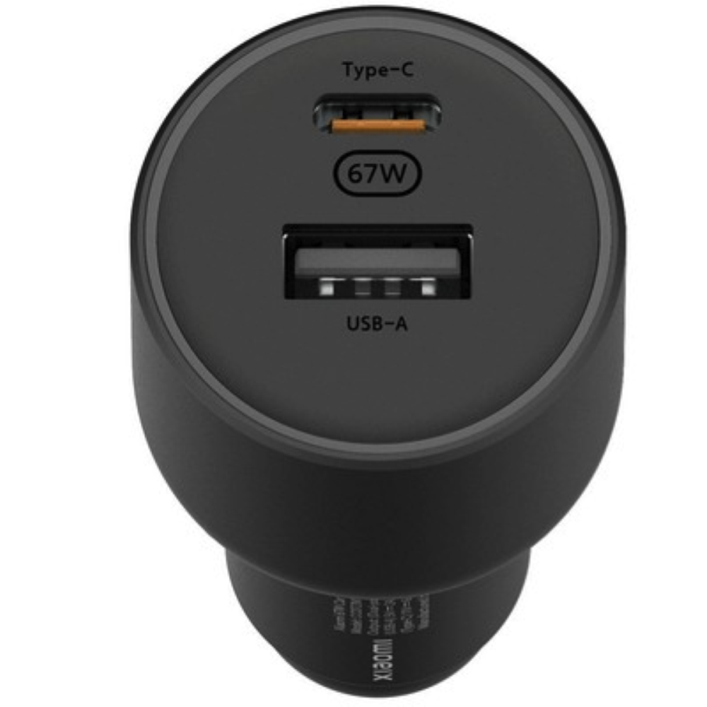 XIAOMI CAR CHARGER -  Xiaomi 67W Car Charger (USB-A + Type-C)