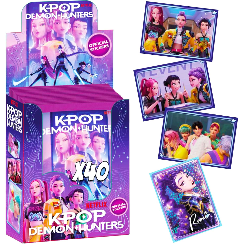 DIRAMIX -KPOP DEMON HUNTERS - 40 BUSTINE DI FIGURINE - Offical Stickers Netflix