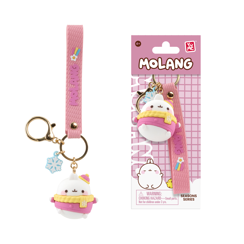 YuMe Keychain - Molang Keychain & Strap Weather Series - PDQ (9 Units) 16210 5CM