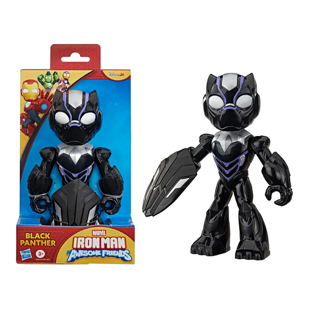 HASBRO - Spidey And His Amazing Friends - SPIDEY FIGURA MEGA BLACK PANTHER G28325X0