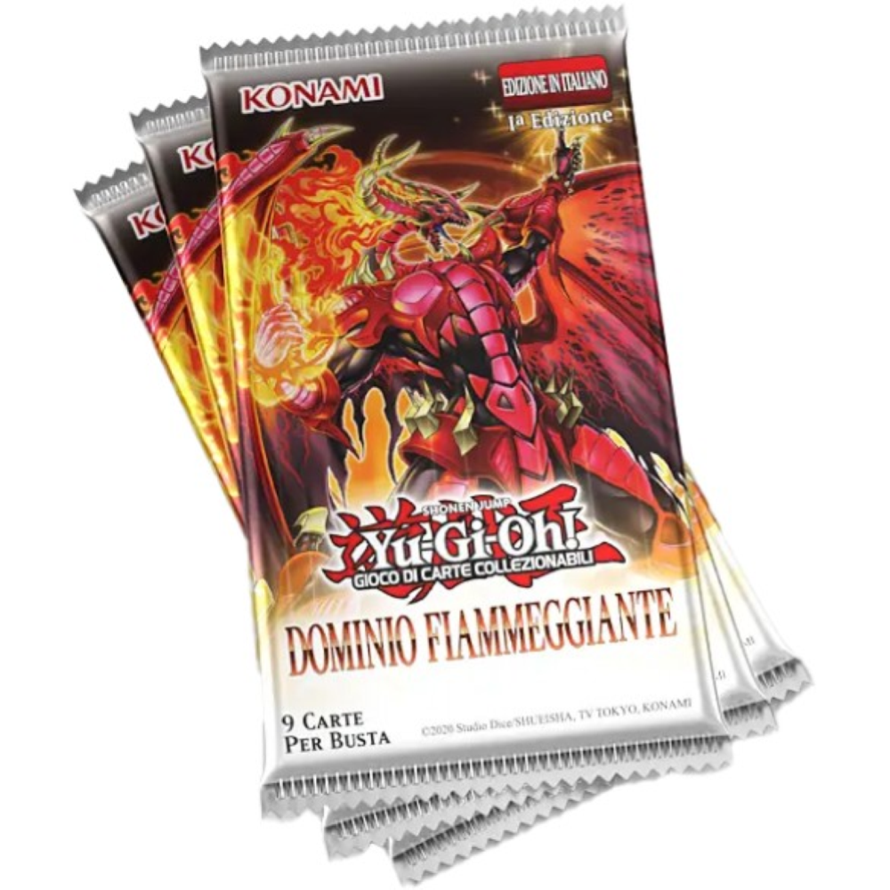 Yu-Gi-Oh! BUSTINA SINGOLA IN ESP. 24 BUSTE - BLAZING DOMINIONS 9CARTE (IT) 