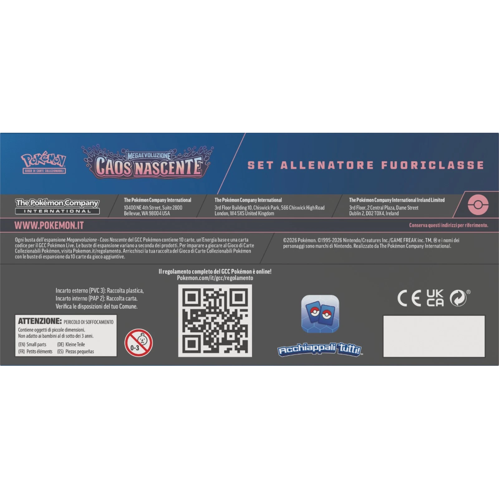 Pokemon - Set Allenatore Fuoriclasse "M4 MEGA EVOLUZIONI - CAOS NASCENTE"  IT