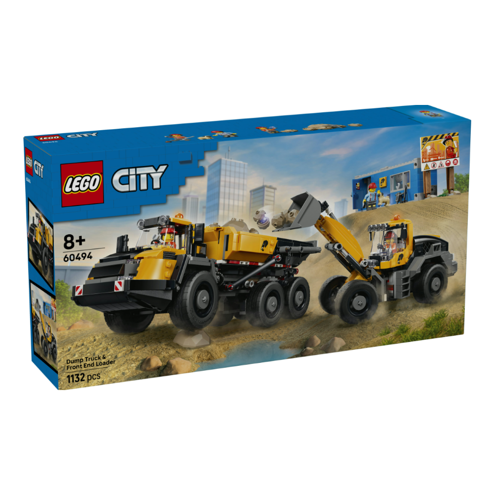 LEGO CITY - Camion ribaltabile e pala caricatrice 60494