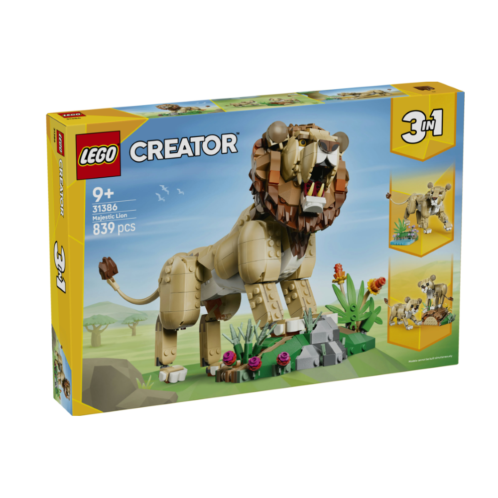 LEGO CREATOR - Animali selvatici: Leone Maestoso 31386