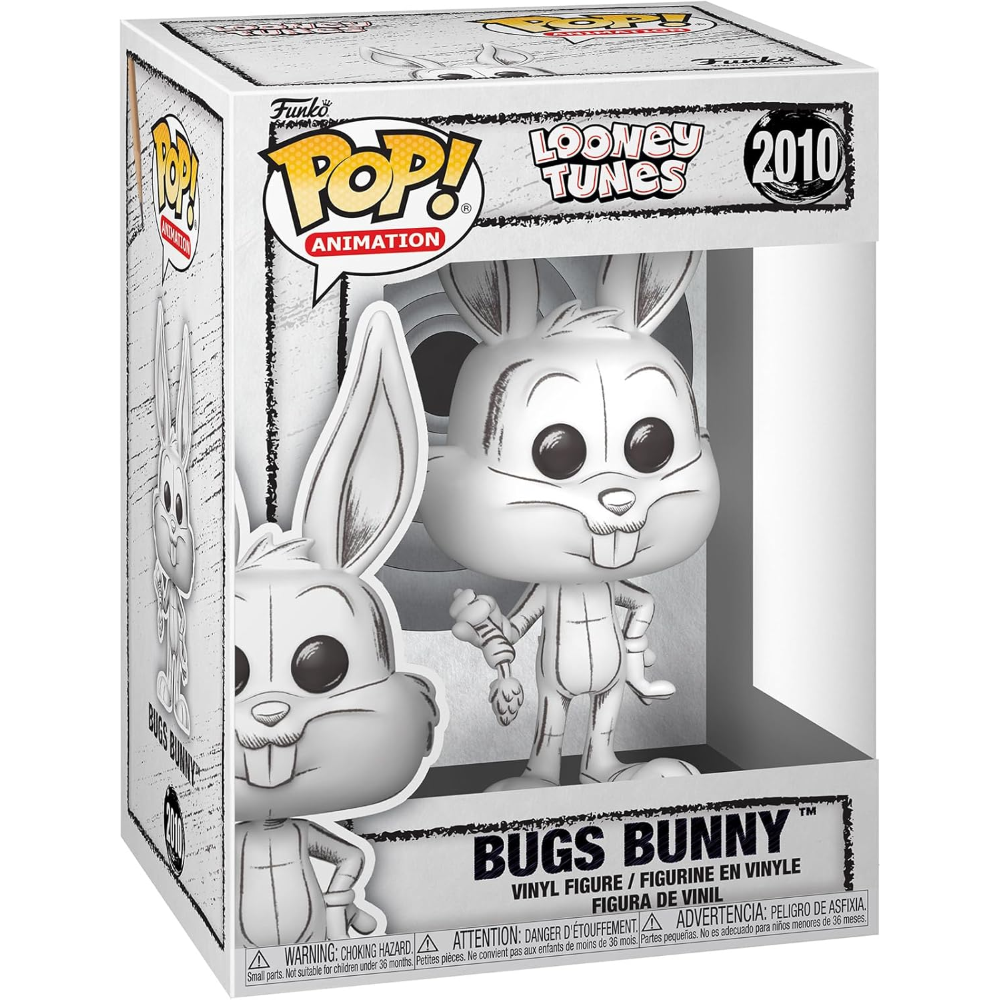 FUNKO POP LOONEY TUNES - VINYL FIGURE 2010 BUGS BUNNY (SKETCHED) 9CM 
