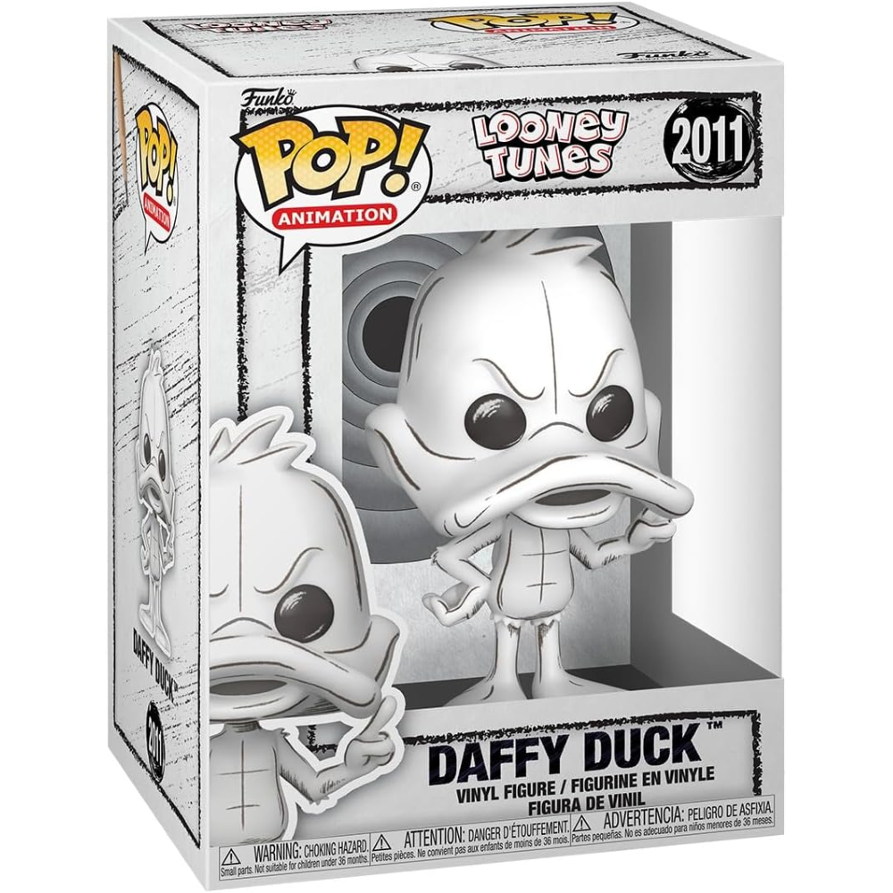 FUNKO POP LOONEY TUNES - VINYL FIGURE 2011 DAFFY DUCK (SKETCHED) 9CM 