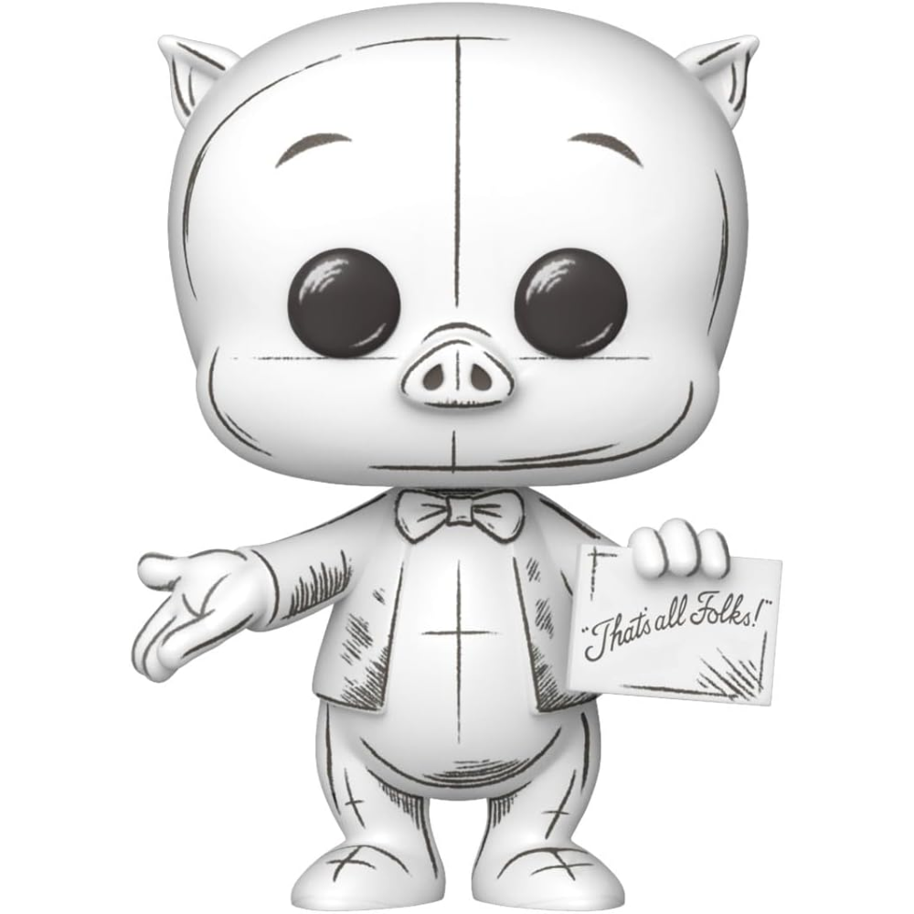 FUNKO POP LOONEY TUNES - VINYL FIGURE 2012 PORKY PIG (SKETCHED) 9CM 