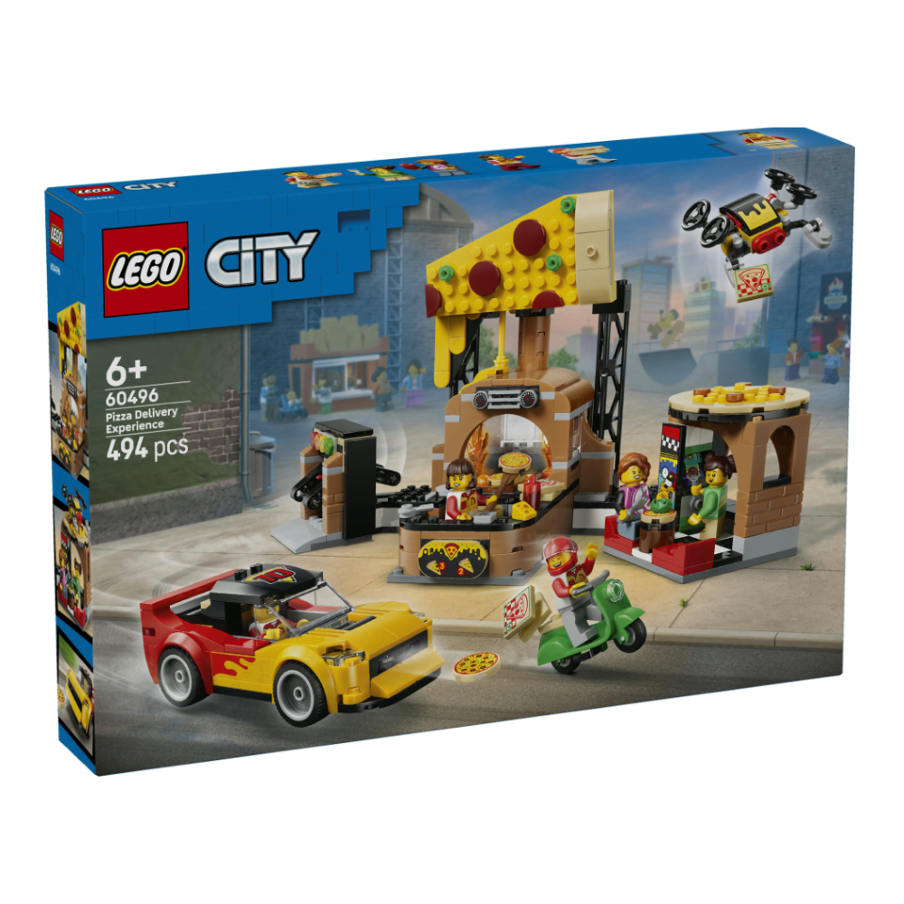 LEGO CITY - Centro di consegna pizze con veicoli 60496