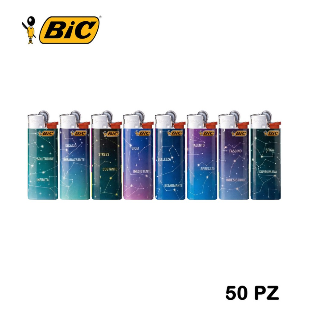 BIC ACCENDINI MINI J25 SCRITTO N. STELLE 1PZ=(50PZ)