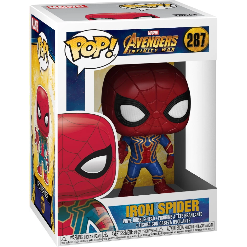 FUNKO POP MARVEL AVENGERS INFINITY WAR - VINYL FIGURE 287 IRON SPIDER 9CM - 26465