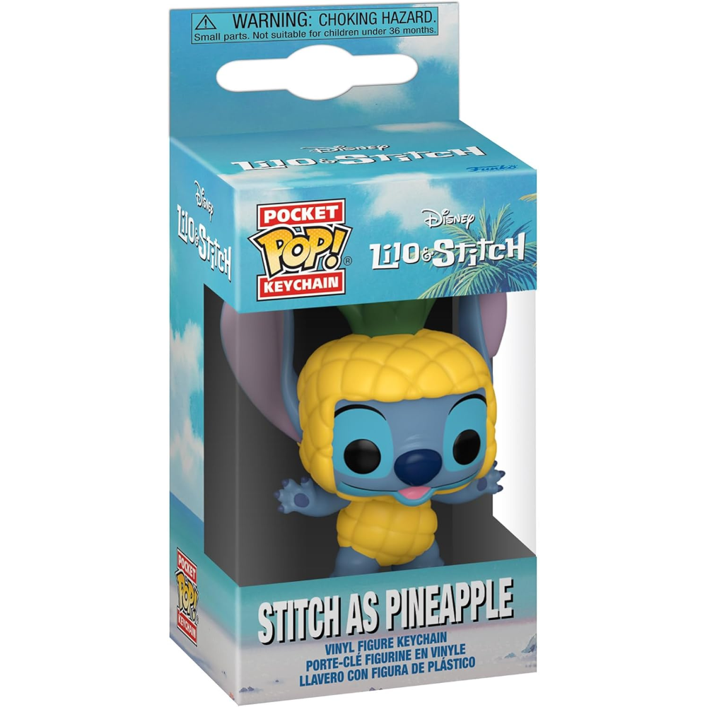FUNKO POP KEYCHAIN DISNEY: LILO & STITCH - STITCH AS PINEAPPLE 4CM - 87209