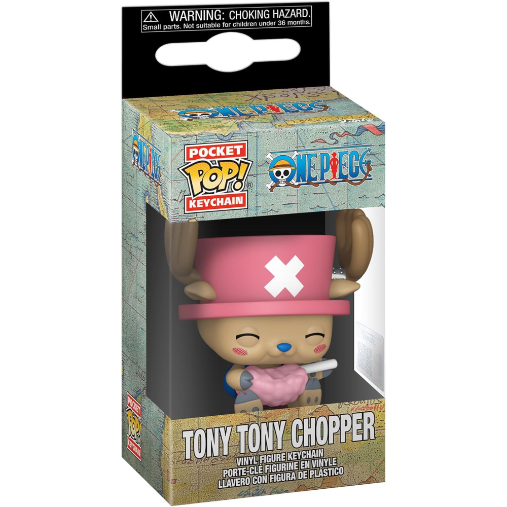 FUNKO POP KEYCHAIN ONE PIECE S13 CHOPPER W/COTTON CANDY 4CM 91750
