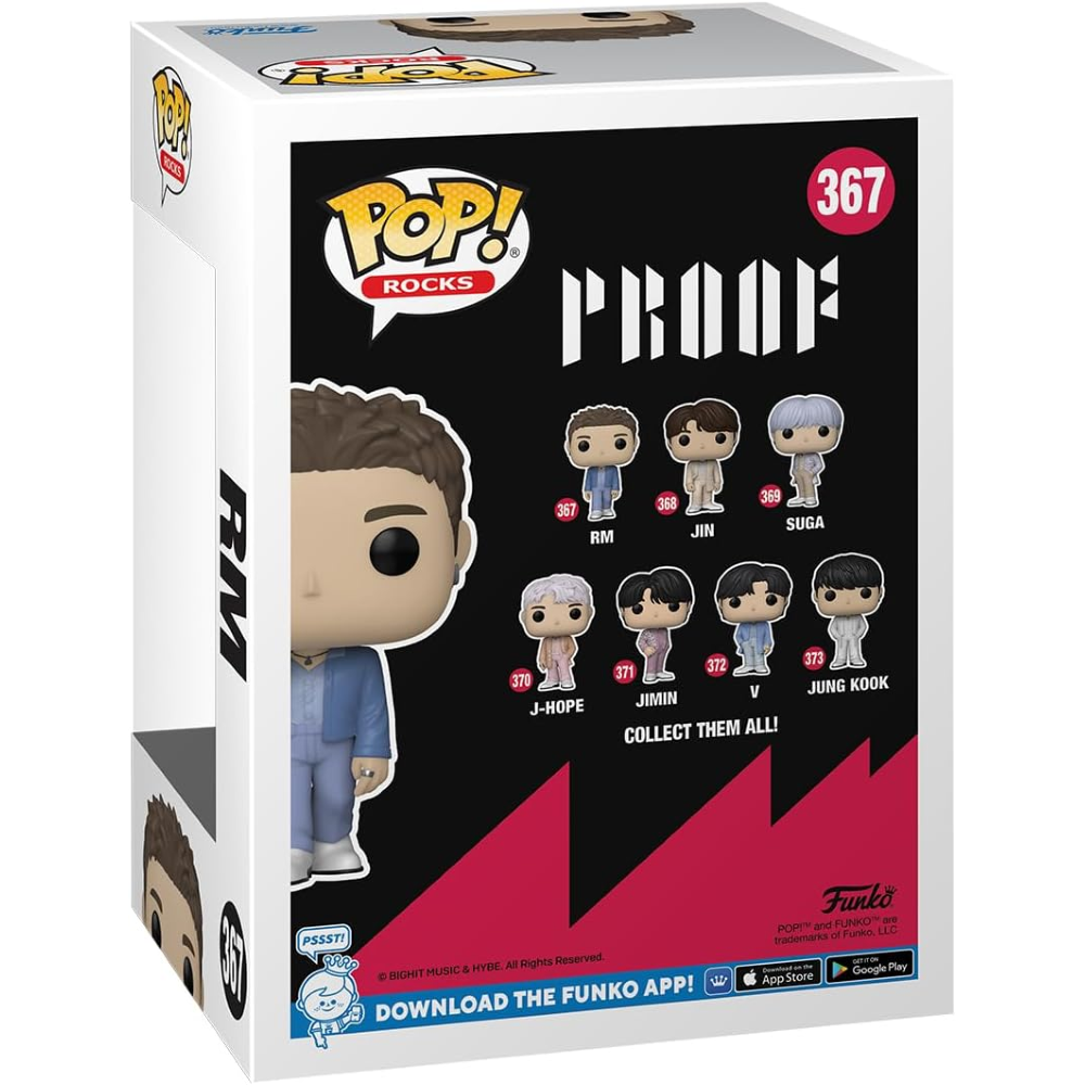 FUNKO POP BTS:PROOF - VINYL FIGURE 367 RM 9CM 