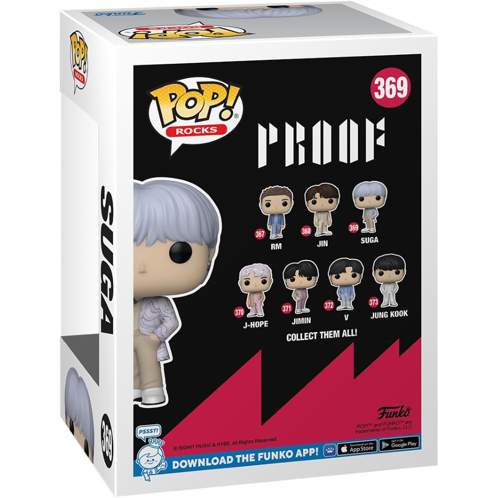 FUNKO POP BTS:PROOF - VINYL FIGURE 369 SUGA 9CM 
